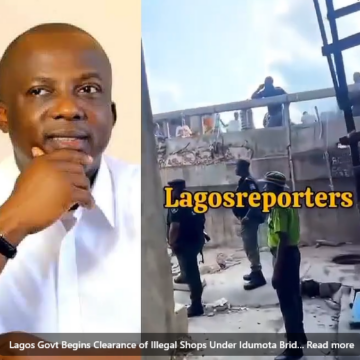 Lagos Govt Begins Clearance of Illegal Shops Under Idumota Bridge