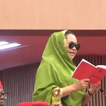 Video: “I Am Not Afraid Of You.” Kogi Central Seantor, Natasha Akpoti Dares Senate President Godswill Akpabio After Ordering Her Out Of The Senate Chamber