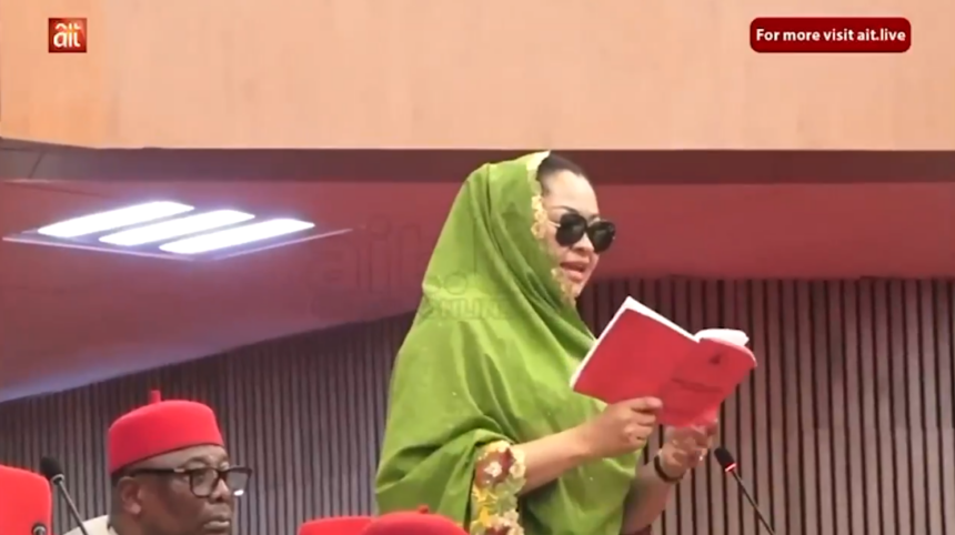 Video: “I Am Not Afraid Of You.” Kogi Central Seantor, Natasha Akpoti Dares Senate President Godswill Akpabio After Ordering Her Out Of The Senate Chamber