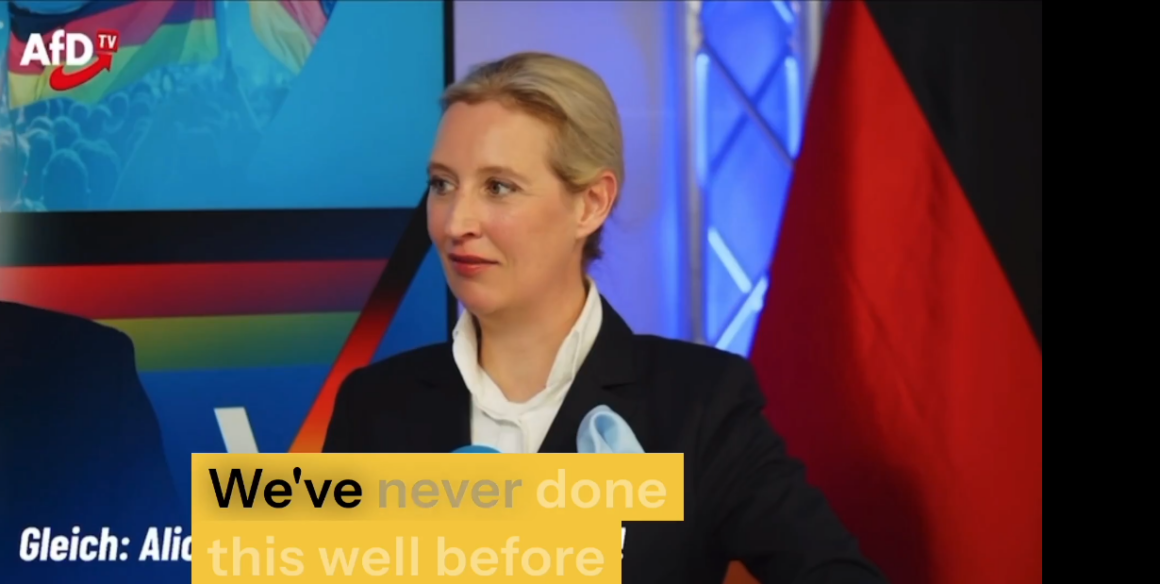 GERMANY: “We Are Now The Second Strongest Party, We Are Aiming For A Role In Government” AFD Alice Weidel Election Remarks
