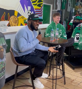 Jay Jay Okocha With A Subtle Punch Line ‘Cooks’ Jamie Carragher The Former Liverpool Defender