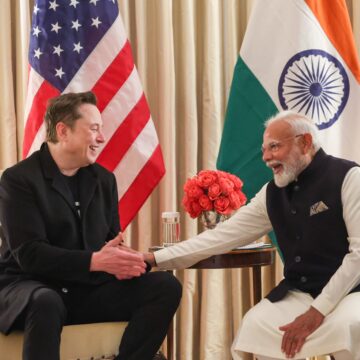 Indian P.M. Modi Narendra Meets With Elon Musk To Discuss ‘Minimum Government Maximum Governance’