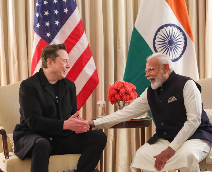 Indian P.M. Modi Narendra Meets With Elon Musk To Discuss ‘Minimum Government Maximum Governance’