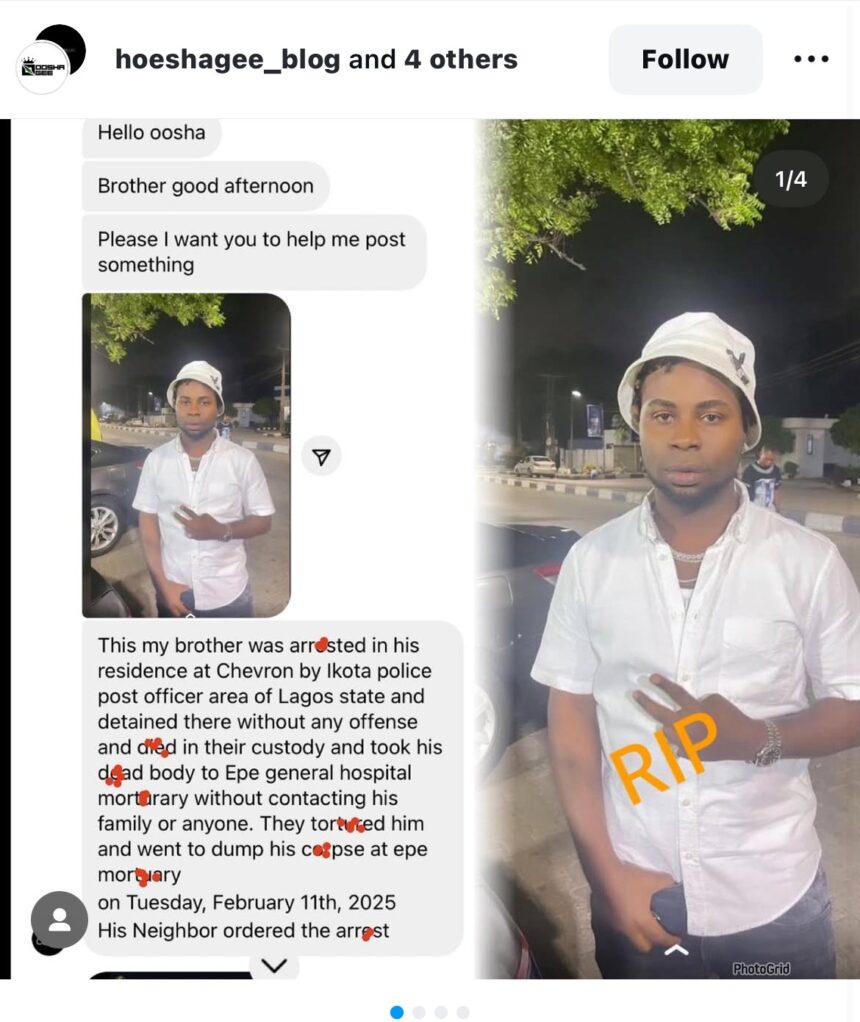 NPF Investigate The Alleged Murder Of Igbayitayo By Ikota Police, IPO, Complainant In SCID Custody