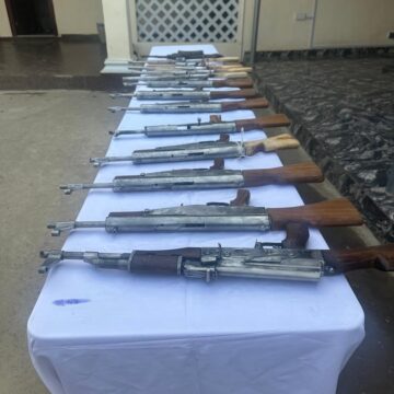 Fabricated AK 47 Rifles Made And Recovered On The Plateau.
