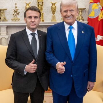 U.S. President Donald J. Trump and French President Emmanuel Macron
