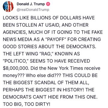 President Trump Surmises USAID Fund To Be The Biggest Scandal In History