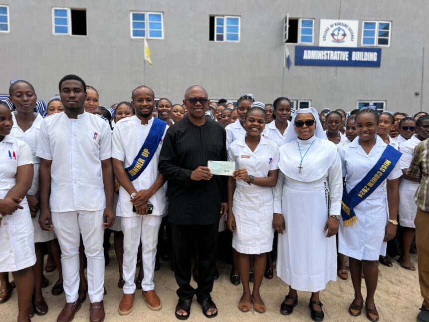 Obi Visit School Of Midwifery In Owerri, Donates N15 Million, Emphasises Need To Empower Healthcare Professionals.