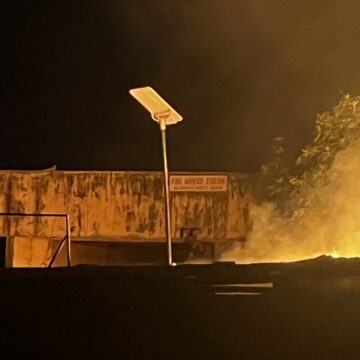 Fire Raze Aleshinloye Market In Ibadan, Fire Fighter Lacks Equipment, Indeterminable Numbers Of Shops Affected, LGA Chairman Promises Government Aids