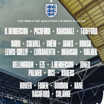 england England Head Coach Tuchel Reveals His Squad For March’s FIFA 2026 World Cup Qualifiers Against Albania And Latvia.