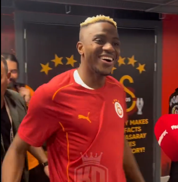 Video: Victor Osimhen Pulls Off His Sweater For His Young Fan