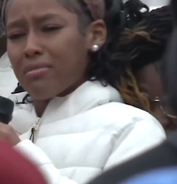 High School Track Runner Who Hit Competitor With Iron Baton Holds Rally Outside School, Appreciates Supporters For Believing Her Story.