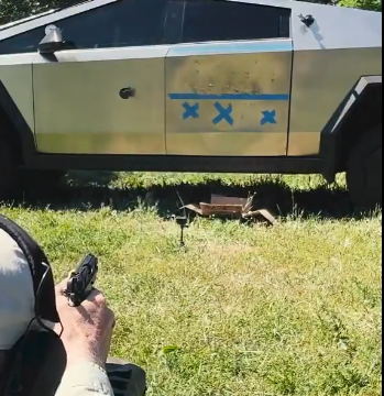 Video: Telsa Test Its Bullet And Fire Proof Truck