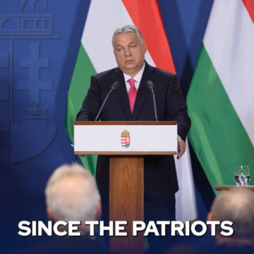 Hungary Prime Minister Viktor Mihály Orbán addresses Smoke bombs protest by opposition politicians in the Serbian parliament
