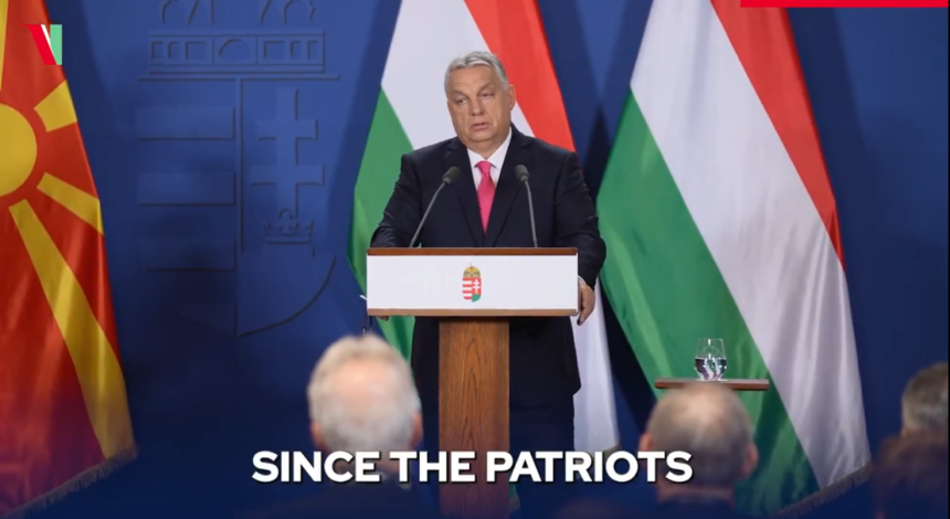 Hungary Prime Minister Viktor Mihály Orbán addresses Smoke bombs protest by opposition politicians in the Serbian parliament