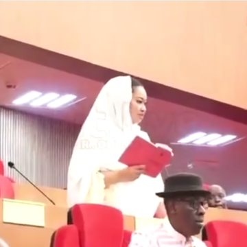 Senator Natasha Akpoti-Uduaghan Officially Submitted A Petition, Alleges Senate President Godswill Akpabio Engages In Sexual Harassment And Abuse Of Office.