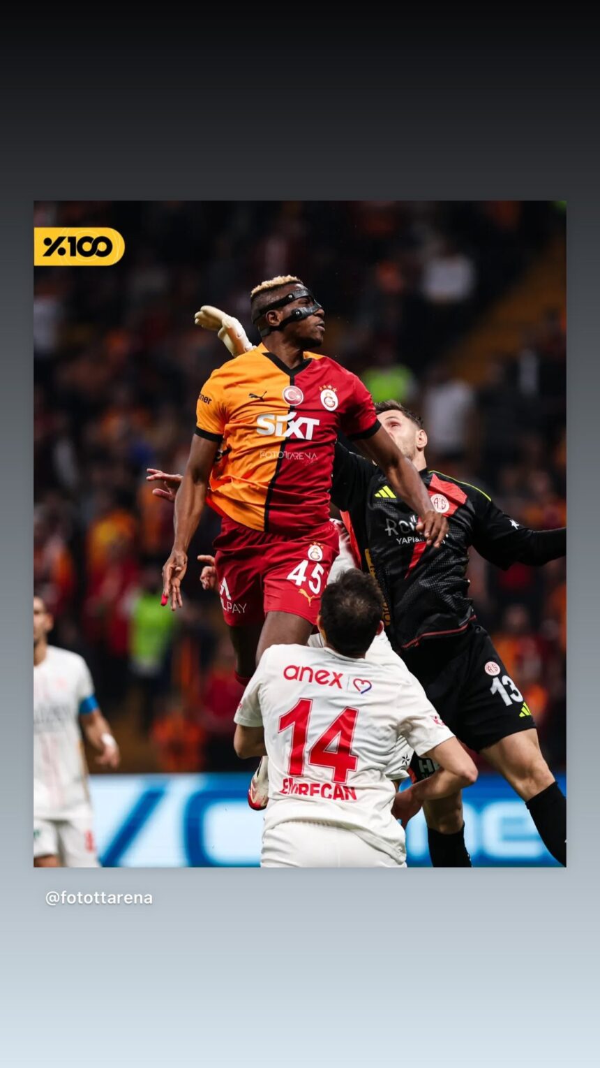 Epic Photo Of Victor Osimhen During Match