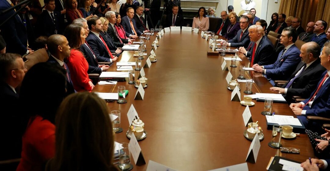 U.S. President Trump Hosts High-Stakes Cabinet Meeting At The White House