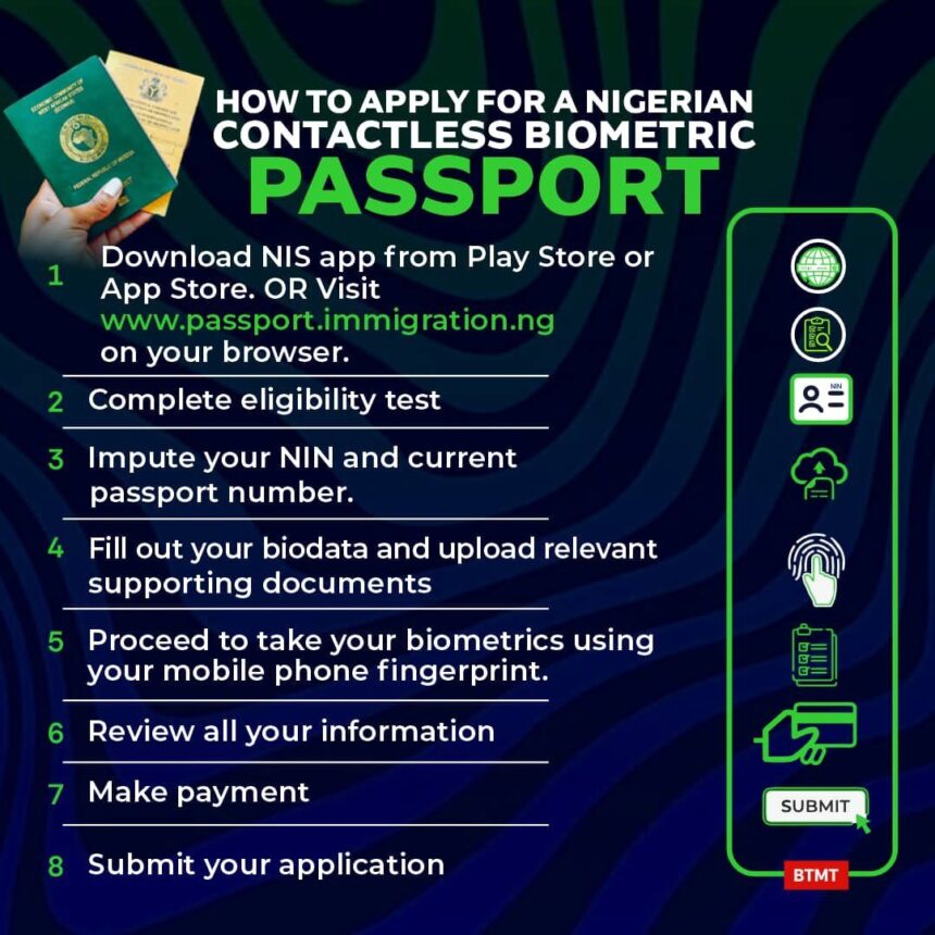 NIS launches 2nd phase of contactless Nigerian passport application in 4 countries
