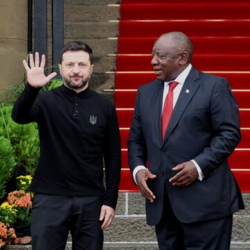 Ukraine President Zelenskyy Visits South Africa As Part Of The Africa Peace Initiative To Ukraine On 16 June 2023
