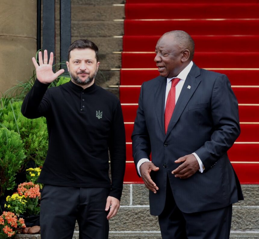 Ukraine President Zelenskyy Visits South Africa As Part Of The Africa Peace Initiative To Ukraine On 16 June 2023