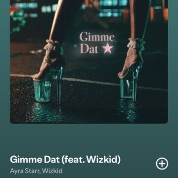 Ayra Starr Ft Wizkid’s Song “Gimme Dat” Peaks As It Rises To #6 On Apple Music Ng!