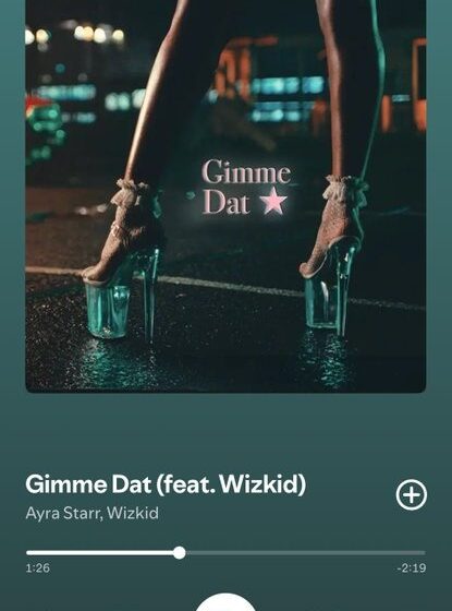 Ayra Starr Ft Wizkid’s Song “Gimme Dat” Peaks As It Rises To #6 On Apple Music Ng!
