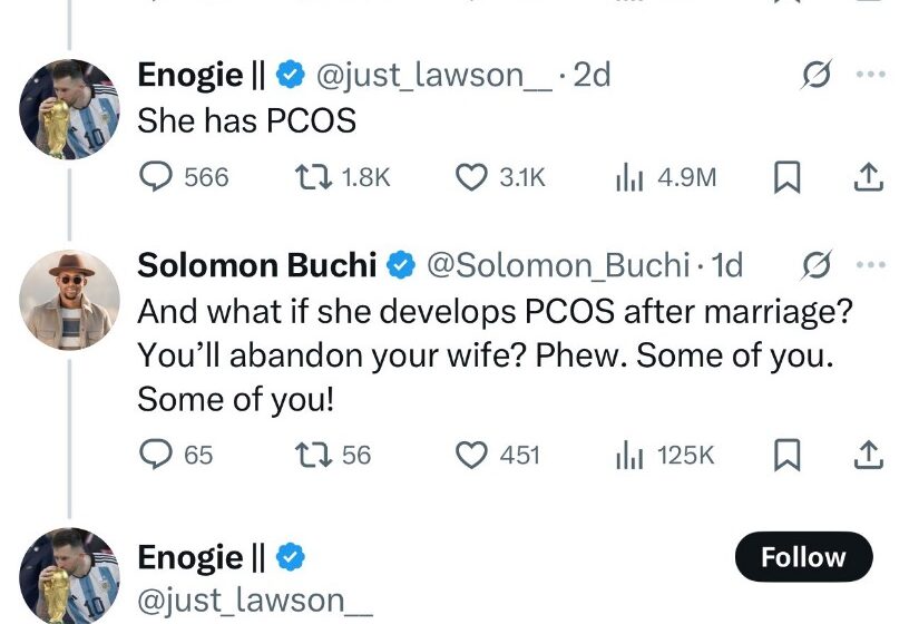 Twitter: He Didn’t Marry Her Due To PCOS, Controversial Debate Ensue Online