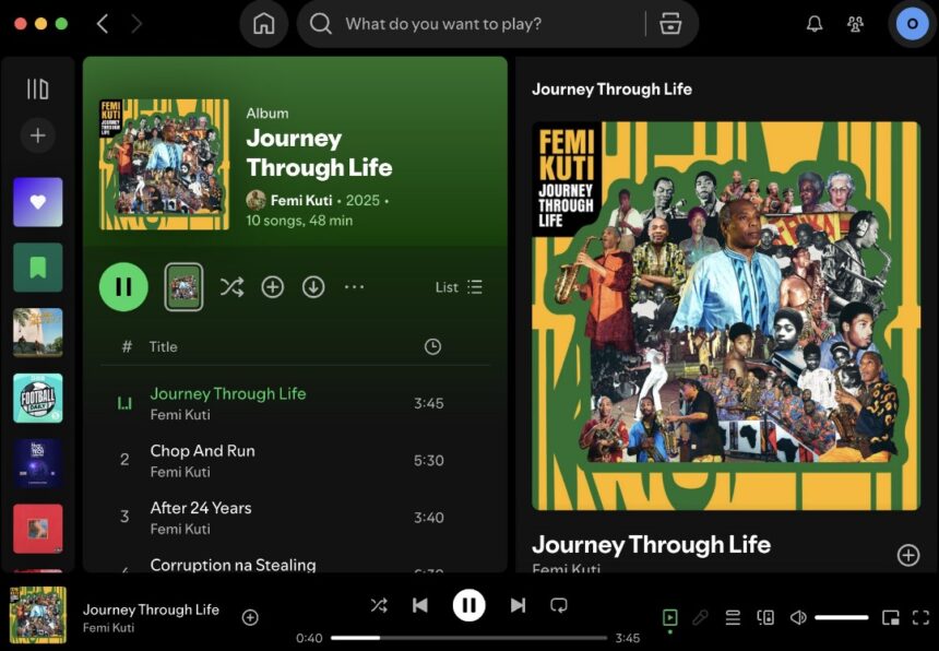Legendary Artiste Femi Kuti Releases New Album “Journey Through Life”