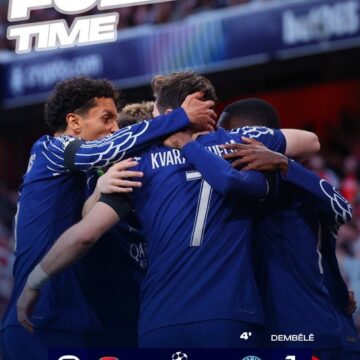 “The first leg is ours!” —Paris Saint-Germain (PSG)