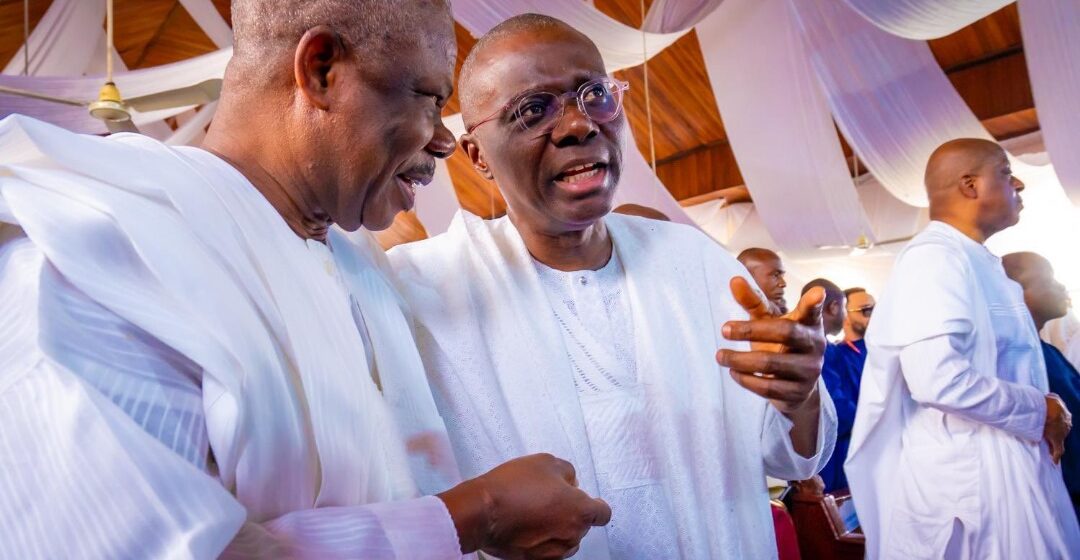 Photos: Sanwo-Olu Attends Pa Adebanjo’s Funeral Service In Ogun State