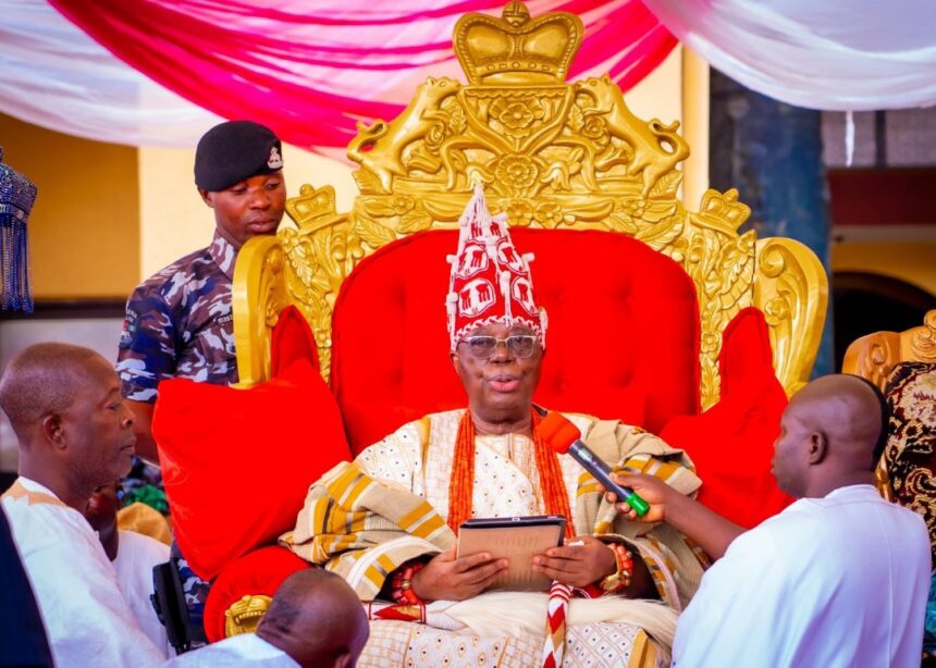 Photos: Lagos State Governor Sanwo-Olu At The Installation Of Prince Tajudeen Olusi As The Atobatele Of Ado-Ekiti Over The Weekend