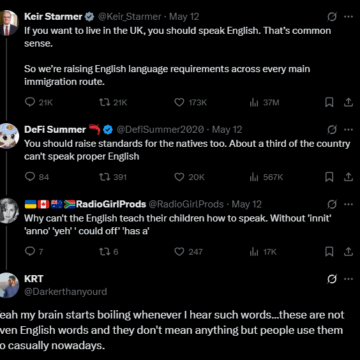 Screenshot (1084) U.K. Prime Minister Starmer Raises The Bar On Language Requirement For Immigrants