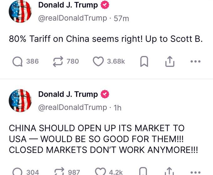 U.S. Negotiate Deal As Trump Lower China’s Tariff By 65%