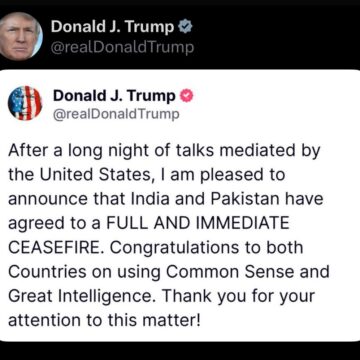 India And Pakistan Agree To Immediate And Full Ceasefire After U.S. Intervention