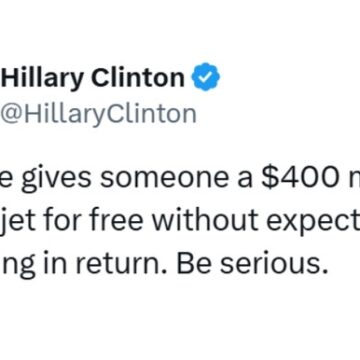 WhatsApp Image 2025-05-15 at 13.07.42_d966364e Former U.S. Secretary Of State Hillary Clinton Speaks Of Multi Million Dollars Jet Qatar Gift To President Trump