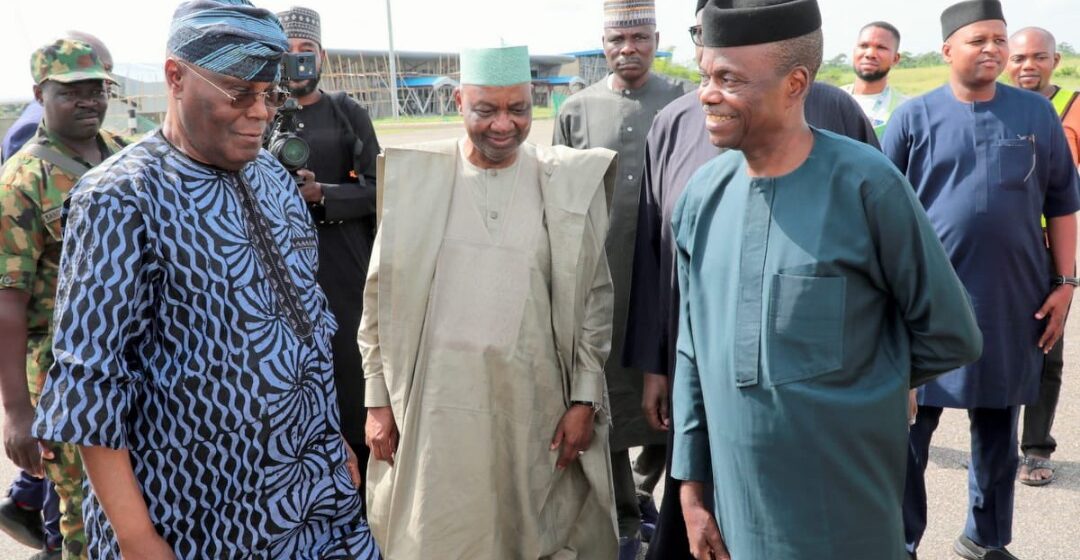 Photos: Atiku Arrives Ondo State For The Coronation Of HRH Owa Obokun Adimula