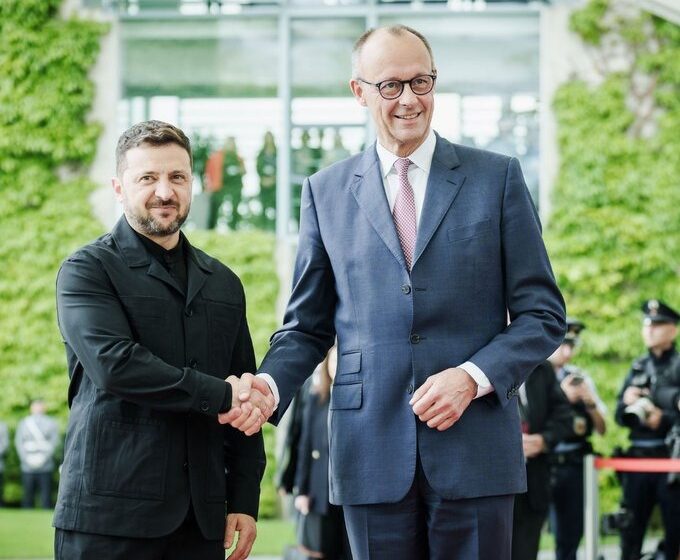 Federal Chancellor Of Germany Bundeskanzler Friedrich Merz, Promises Ukraine Continuous Support As He Welcomes President Zelenskyy