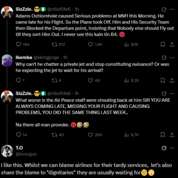 Screenshot (1160) Adams Oshiomhole Causes Chaos At Murtala Mohammed Airport, Blocks Departure Point, Insist The Airline Attend To Him After Coming Late