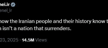 “Iranian Nation Isn’t A Nation That Surrender”—Supreme Leader Ayatollah Khamenei