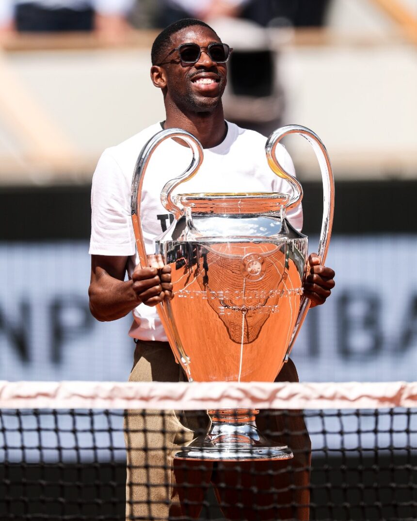 Champions League: Ousmane Dembélé Brought The Trophy To Roland-Garros