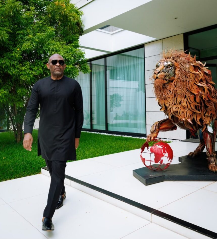 Photos: “Where’s The Sallah Meat?”—Nigerian Economist Tony Elumelu, Steps Out For Eid Al-Adha Celebration