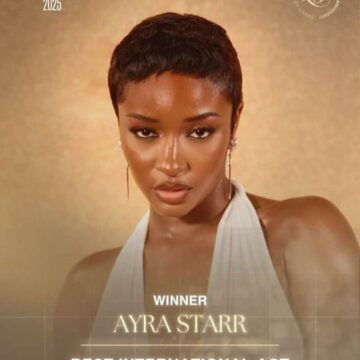 BET Award 2025: Nigerian Artist Ayra Starr, Wins Award As The Best International Act