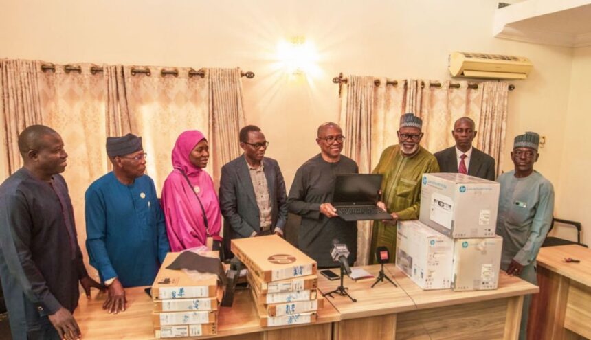 Obi Donates 10 Computers, 3 High Capacity Printers, Solar Powerl, Science Laboratories And Boreholes To Chibok School, Borno State.