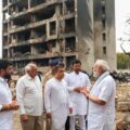 Indian Prime Minister Narendra Modi Visits Crash Site Of London Bound Airplane, Sympathizes With Victims’ Families