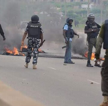 BREAKING: BENUE STATE BOILED as Protesters Set Truck, Driver Ablaze Not less than 14 suspects have been arrested by Nigerian police, Benue State Command who hijacked the peaceful protest by some youths in Makurdi, the state capital, on Sunday