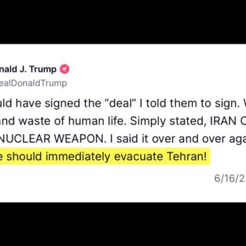 U.S President Trump Declares, “Iran Can Not Have A Nuclear Weapon.”