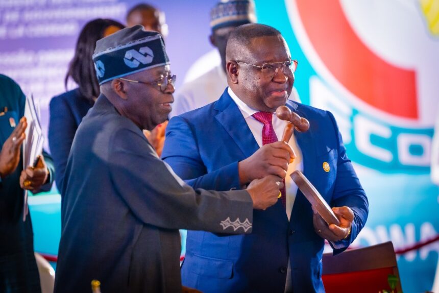 Nigerian President Bola Tinubu Hands Over ECOWAS Leadership To Sierra-Leone President Julius Maada Bio