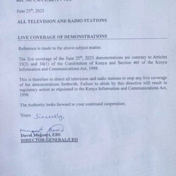 Court Of Kenya Lifts Government Ban On Live Reporting