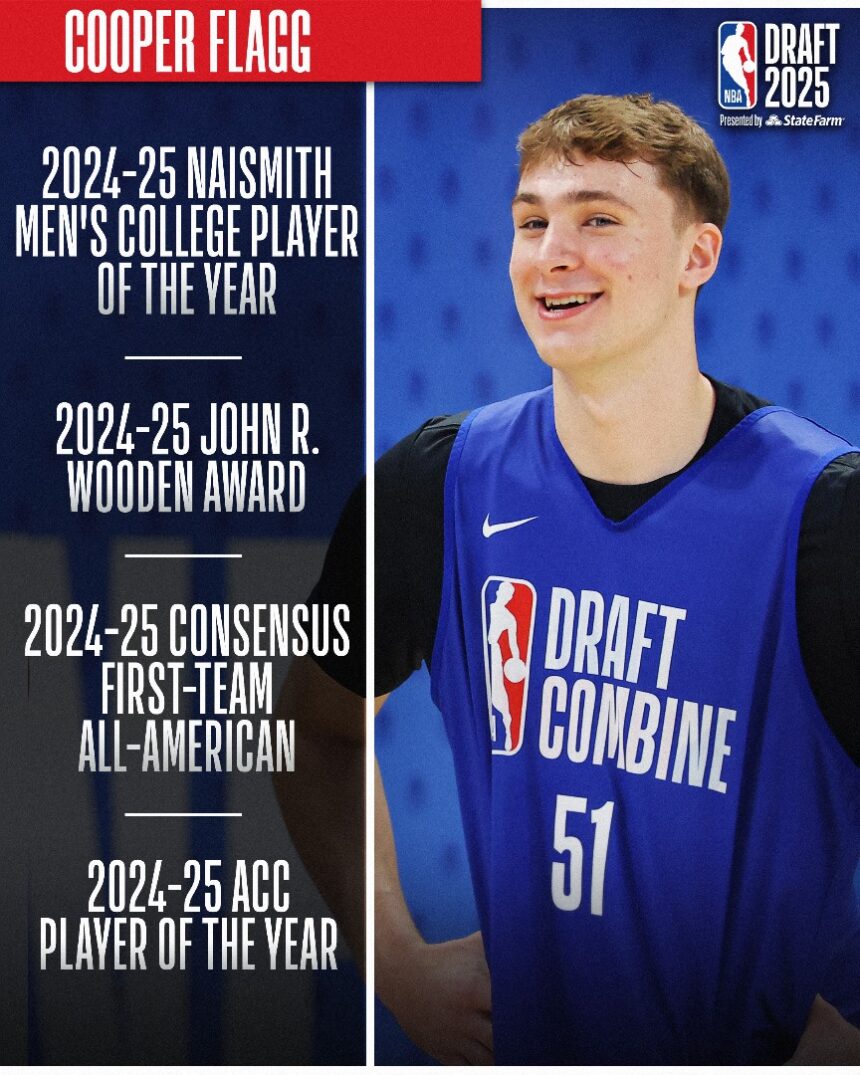 NBA Draft 2025: Cooper Flagg Becomes The No. Overall Pick